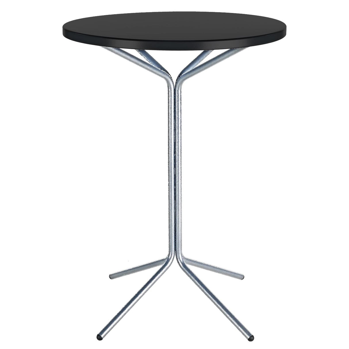 Schaffner PIX Table haute bistrot rabattable Ø60cm Galvanisé à chaud 02 Noir 91
