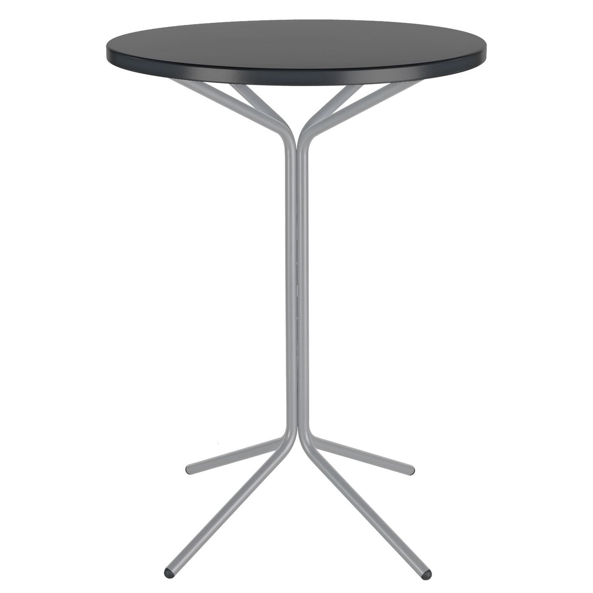 Schaffner PIX Table haute bistrot rabattable Ø60cm Gris Argent 78 Anthracite 77