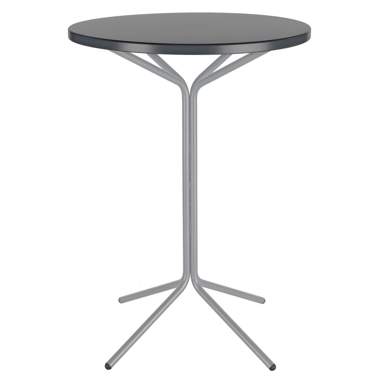 Schaffner PIX Table haute bistrot rabattable Ø60cm Gris Argent 78 Graphite 73