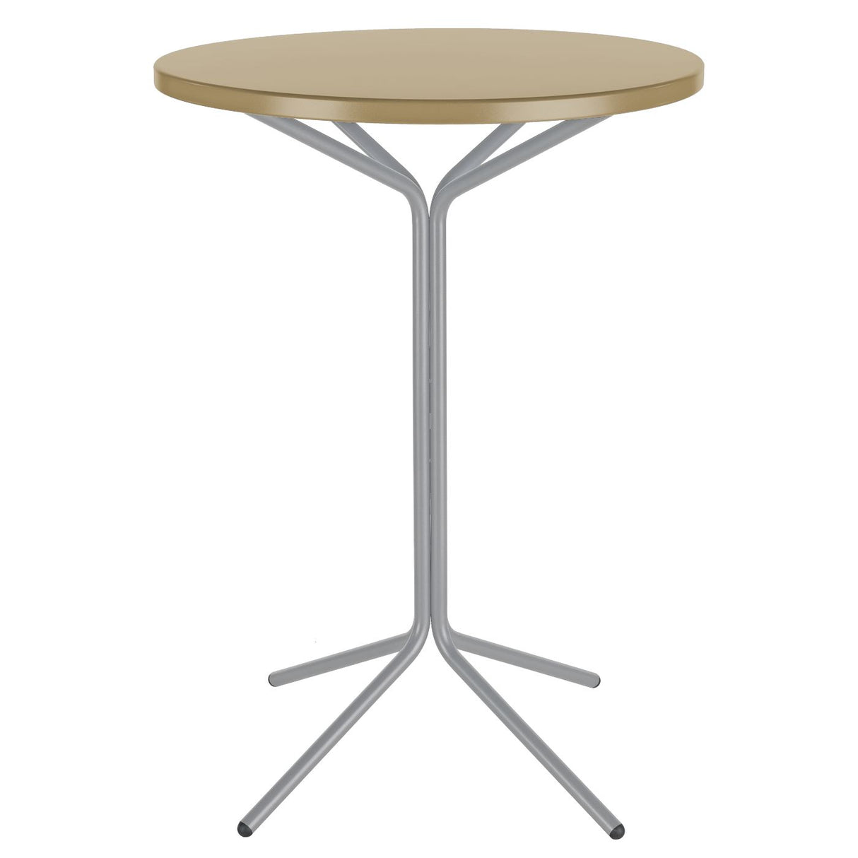 Schaffner PIX Table haute bistrot rabattable Ø60cm Gris Argent 78 Marron Pastel 83