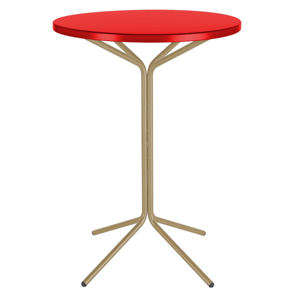Schaffner PIX Table haute bistrot rabattable Ø60cm Marron Pastel 83 Rouge 30