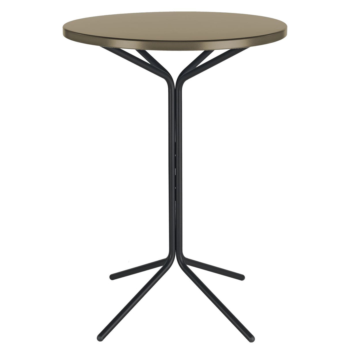Schaffner PIX Table haute bistrot rabattable Ø60cm Noir 91 Champagne 85