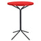 Schaffner PIX Table haute bistrot rabattable Ø60cm Noir 91 Rouge 30 