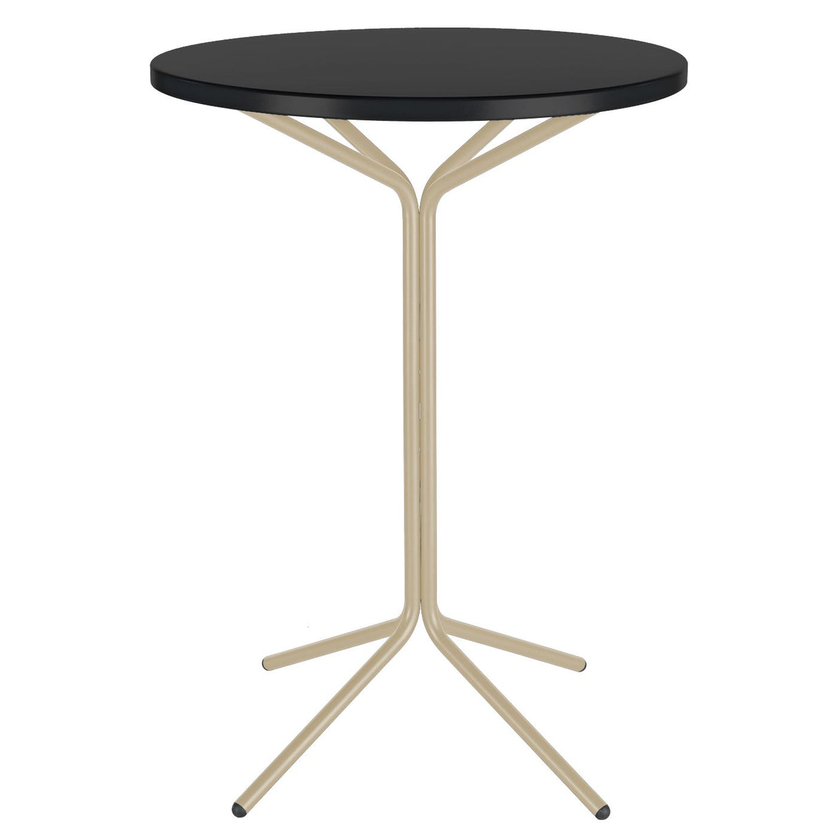 Schaffner PIX Table haute bistrot rabattable Ø60cm Sable Pastel 15 Noir 91