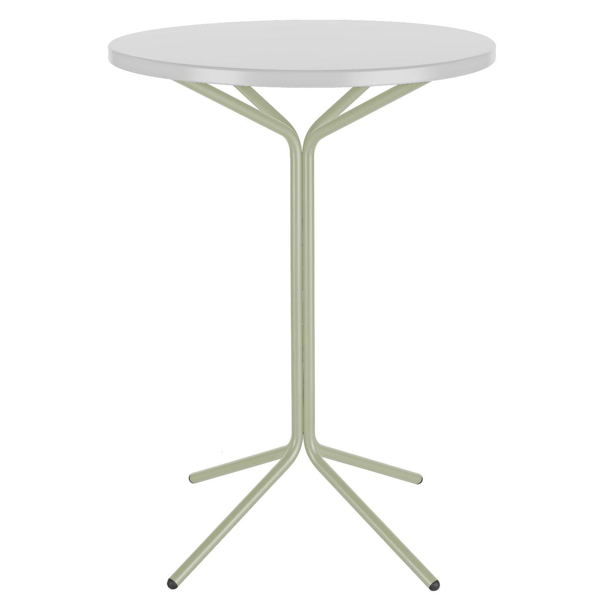 Schaffner PIX Table haute bistrot rabattable Ø60cm Vert Pastel 64 Blanc 90