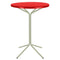 Schaffner PIX Table haute bistrot rabattable Ø60cm Vert Pastel 64 Rouge 30 