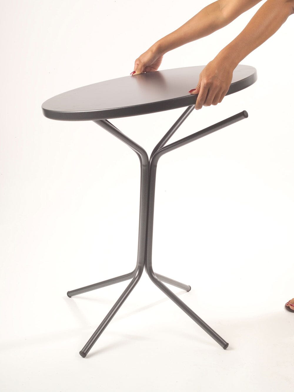 Schaffner PIX Table haute bistrot rabattable Ø80cm