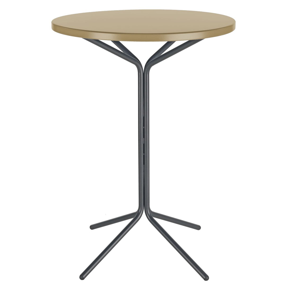 Schaffner PIX Table haute bistrot rabattable Ø80cm Anthracite 77 Marron Pastel 83