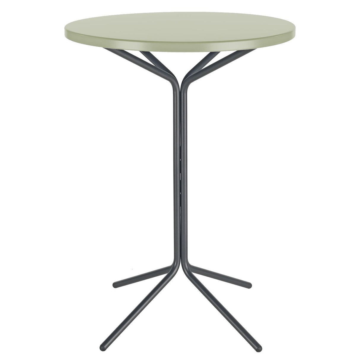 Schaffner PIX Table haute bistrot rabattable Ø80cm Anthracite 77 Vert Pastel 64