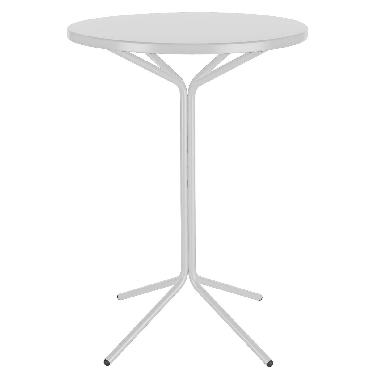 Schaffner PIX Table haute bistrot rabattable Ø80cm Blanc 90 Blanc 90