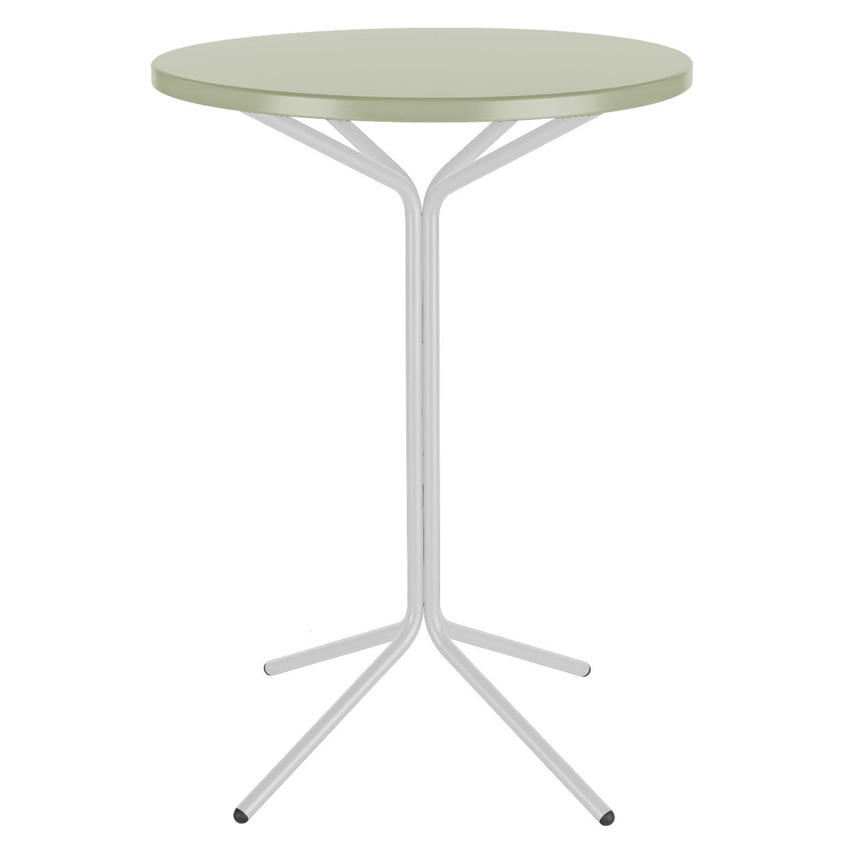 Schaffner PIX Table haute bistrot rabattable Ø80cm Blanc 90 Vert Pastel 64