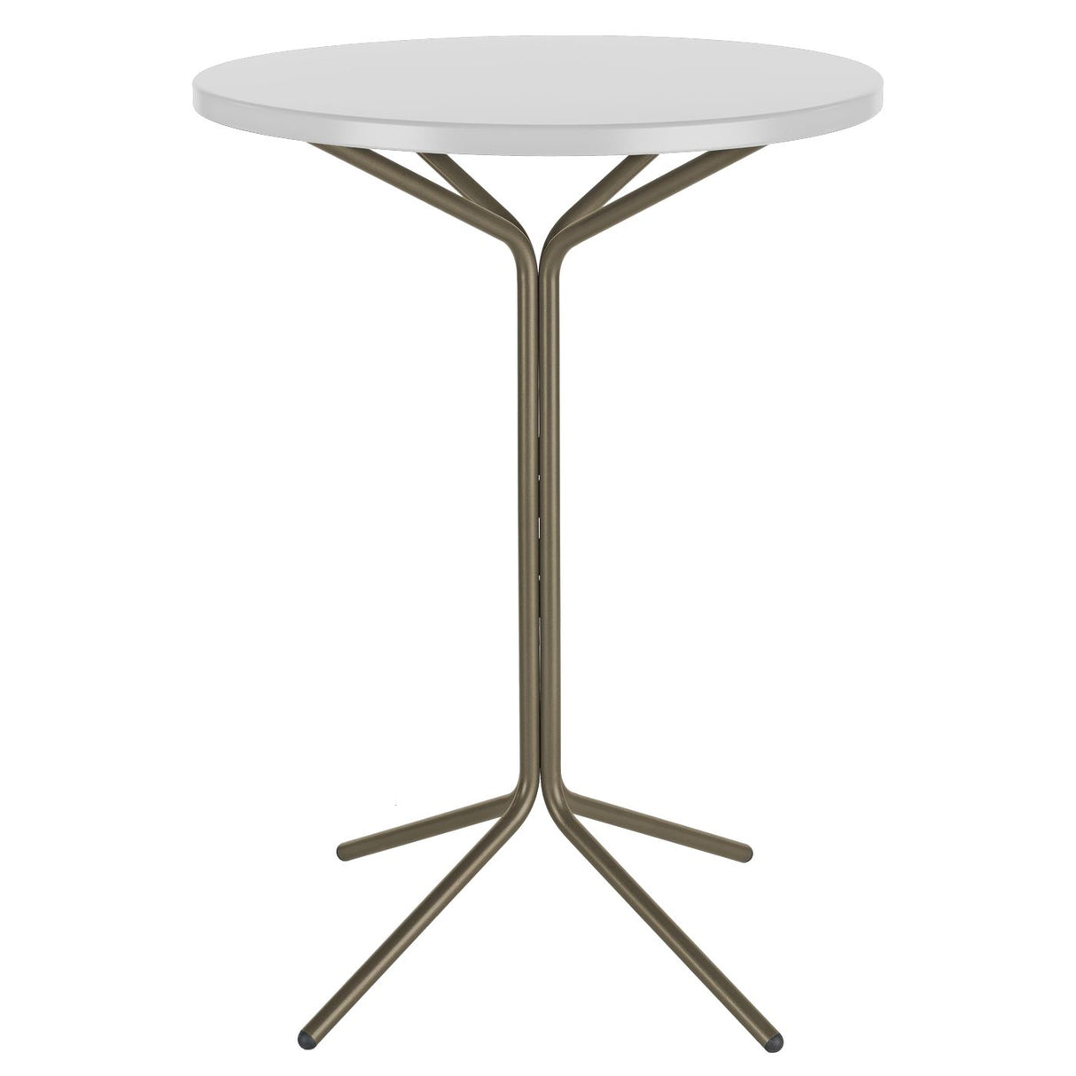Schaffner PIX Table haute bistrot rabattable Ø80cm Champagne 85 Blanc 90
