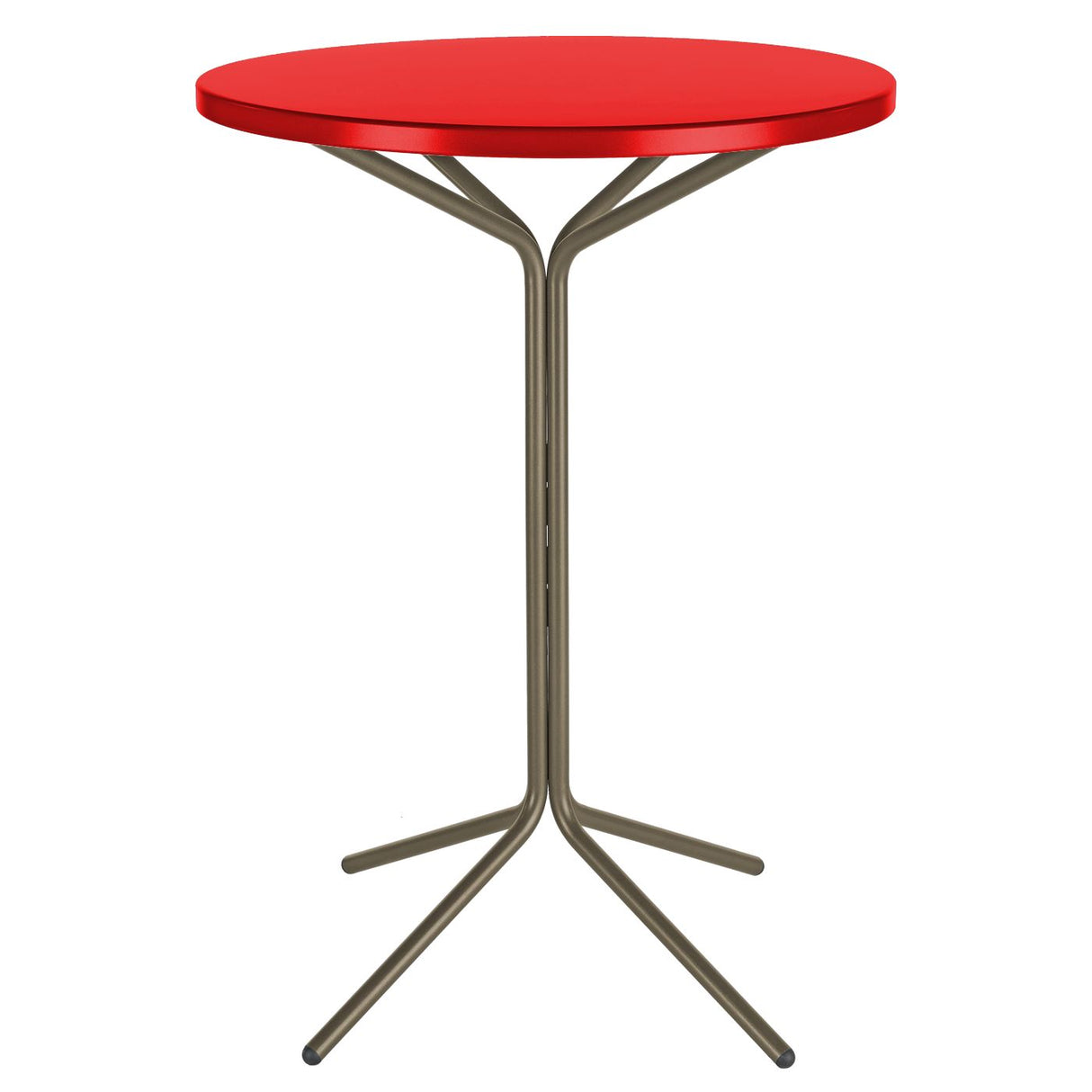 Schaffner PIX Table haute bistrot rabattable Ø80cm Champagne 85 Rouge 30