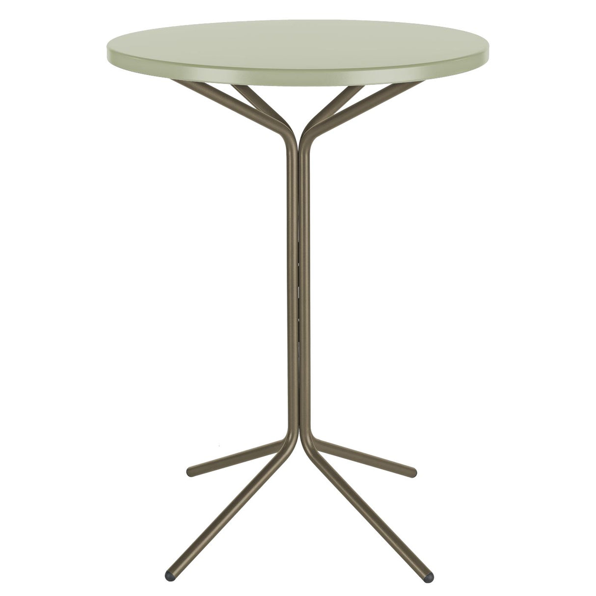 Schaffner PIX Table haute bistrot rabattable Ø80cm Champagne 85 Vert Pastel 64