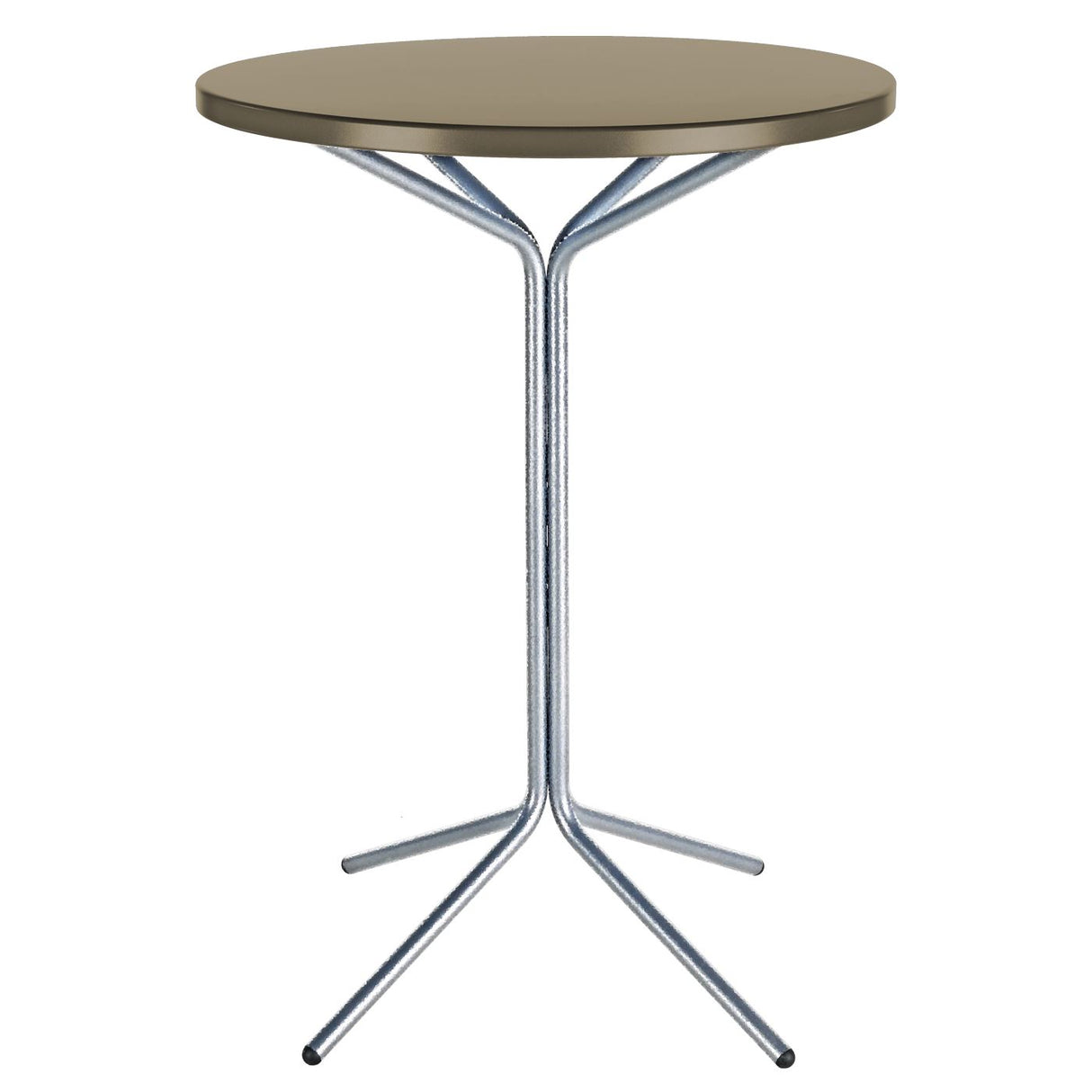 Schaffner PIX Table haute bistrot rabattable Ø80cm Galvanisé à chaud 02 Champagne 85