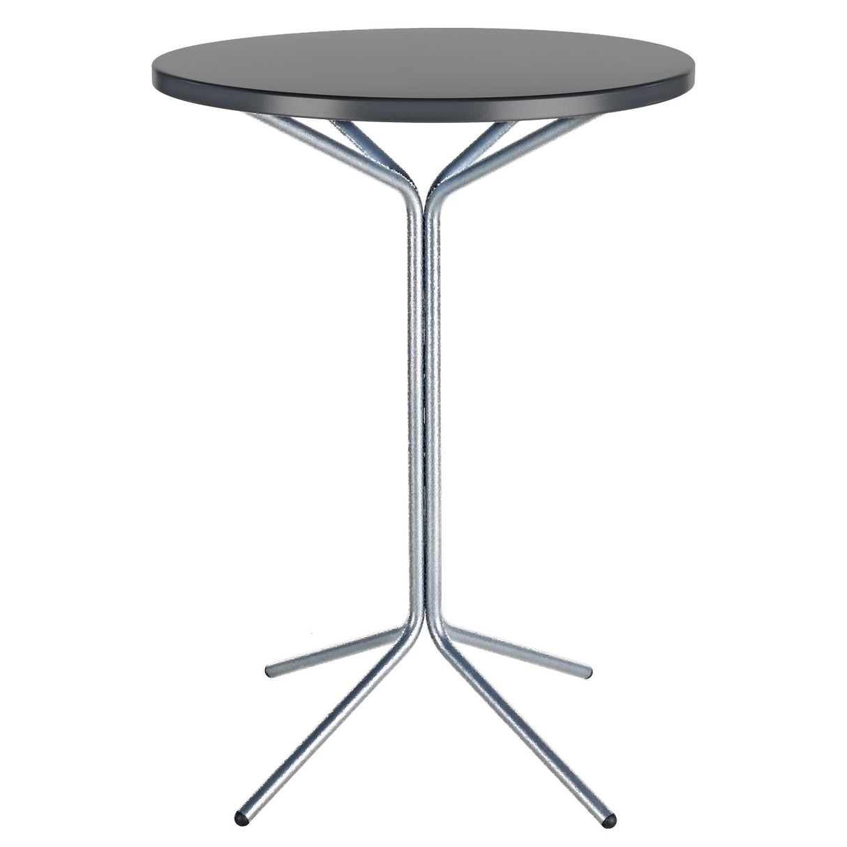 Schaffner PIX Table haute bistrot rabattable Ø80cm Galvanisé à chaud 02 Graphite 73