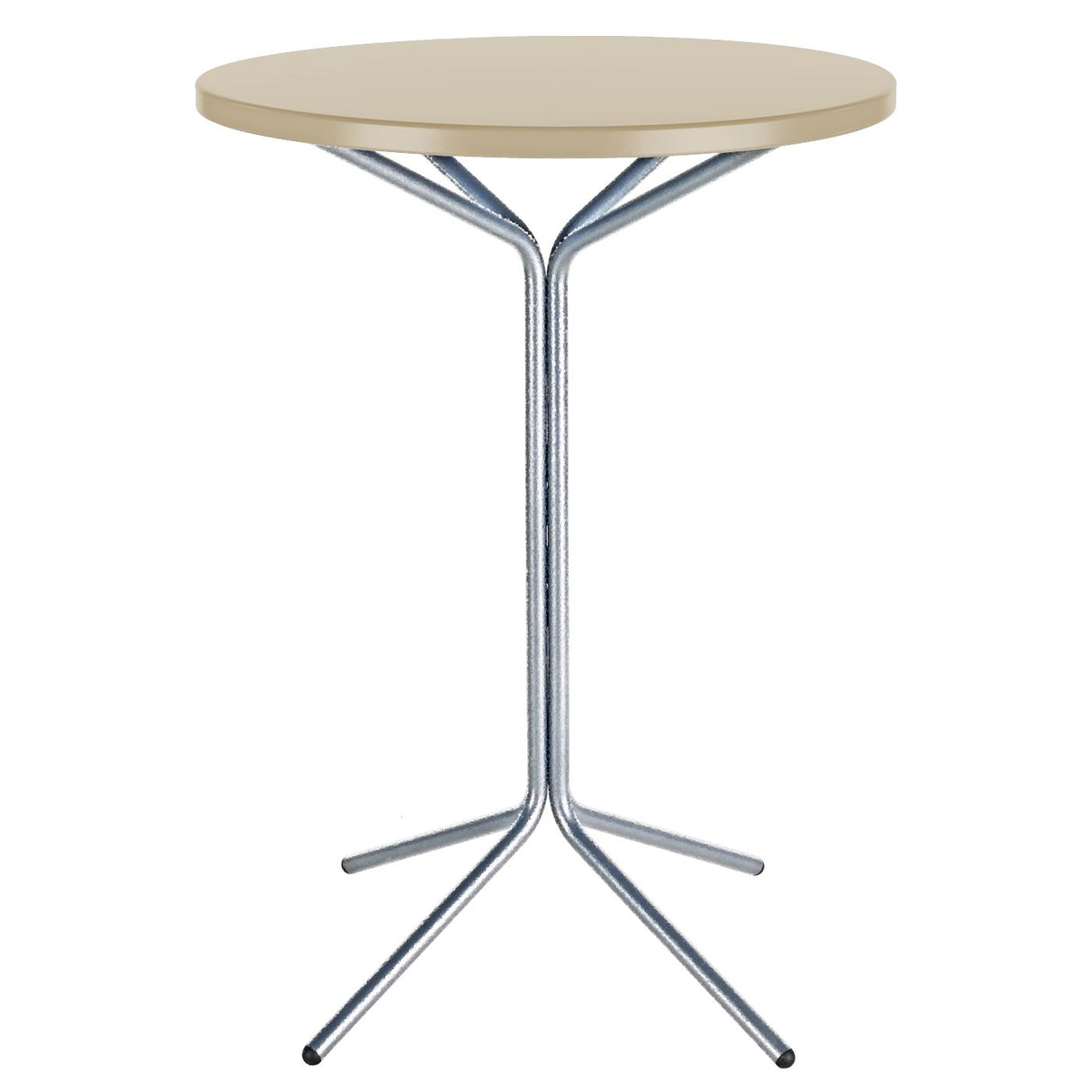 Schaffner PIX Table haute bistrot rabattable Ø80cm Galvanisé à chaud 02 Sable Pastel 15