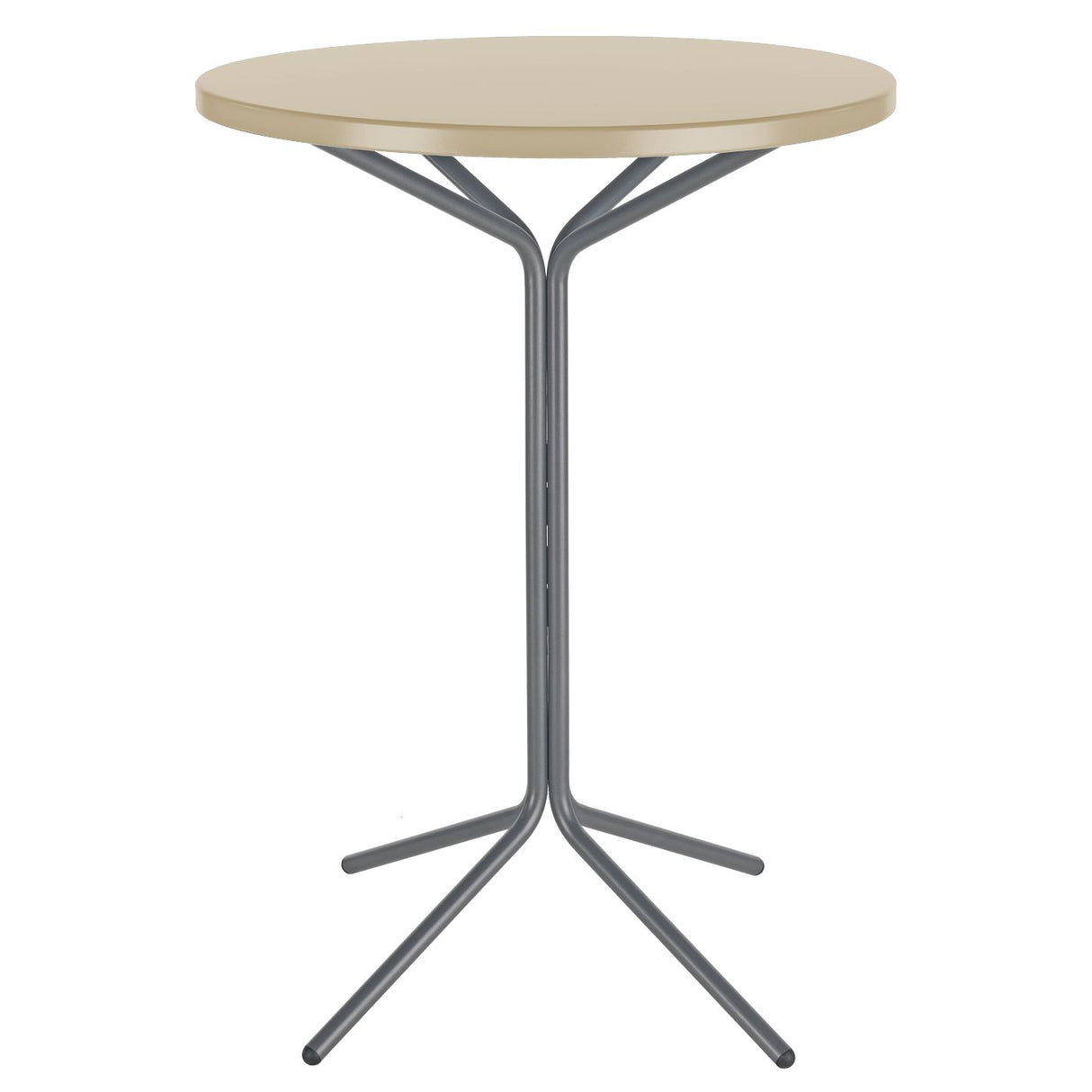 Schaffner PIX Table haute bistrot rabattable Ø80cm Graphite 73 Sable Pastel 15