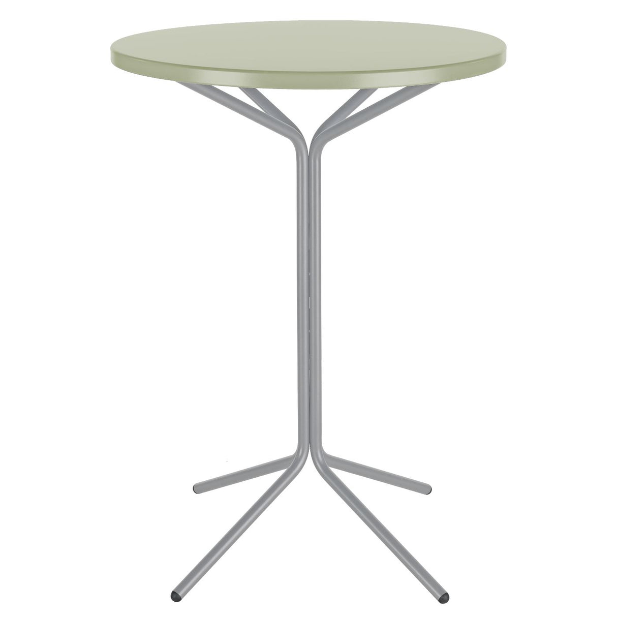 Schaffner PIX Table haute bistrot rabattable Ø80cm Gris Argent 78 Vert Pastel 64