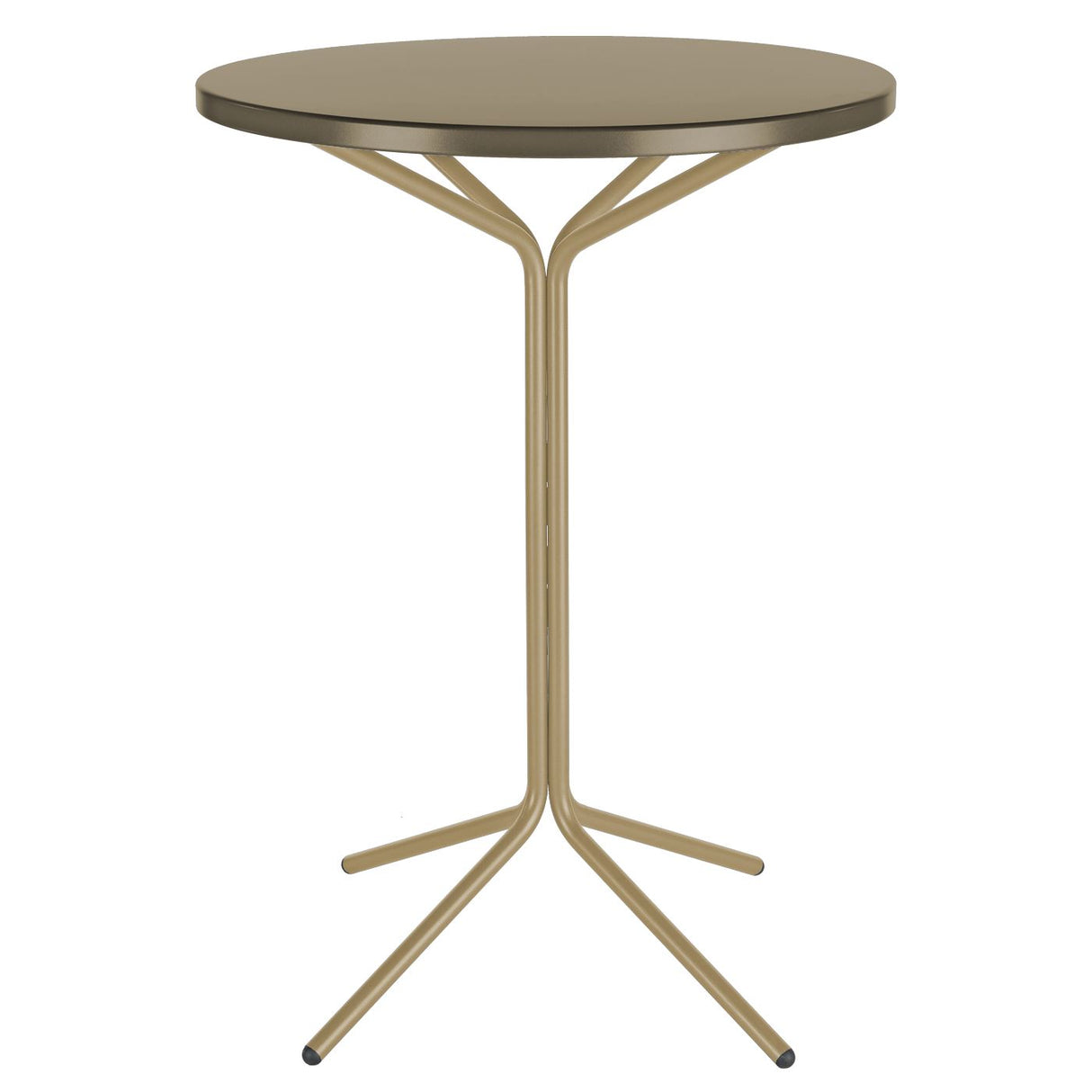 Schaffner PIX Table haute bistrot rabattable Ø80cm Marron Pastel 83 Champagne 85