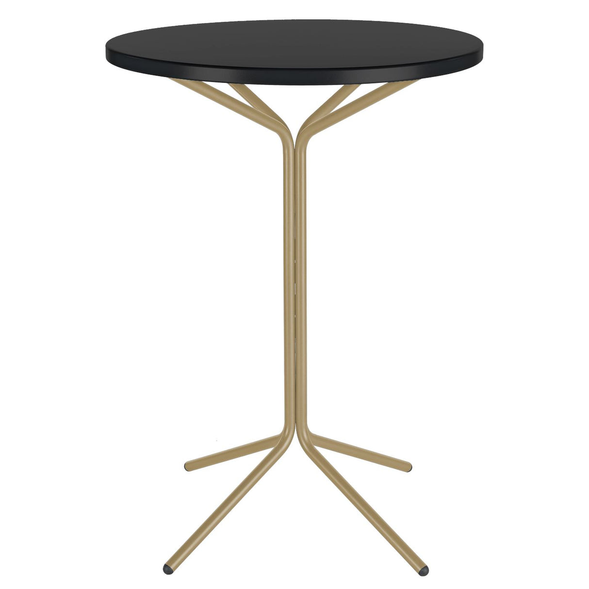 Schaffner PIX Table haute bistrot rabattable Ø80cm Marron Pastel 83 Noir 91