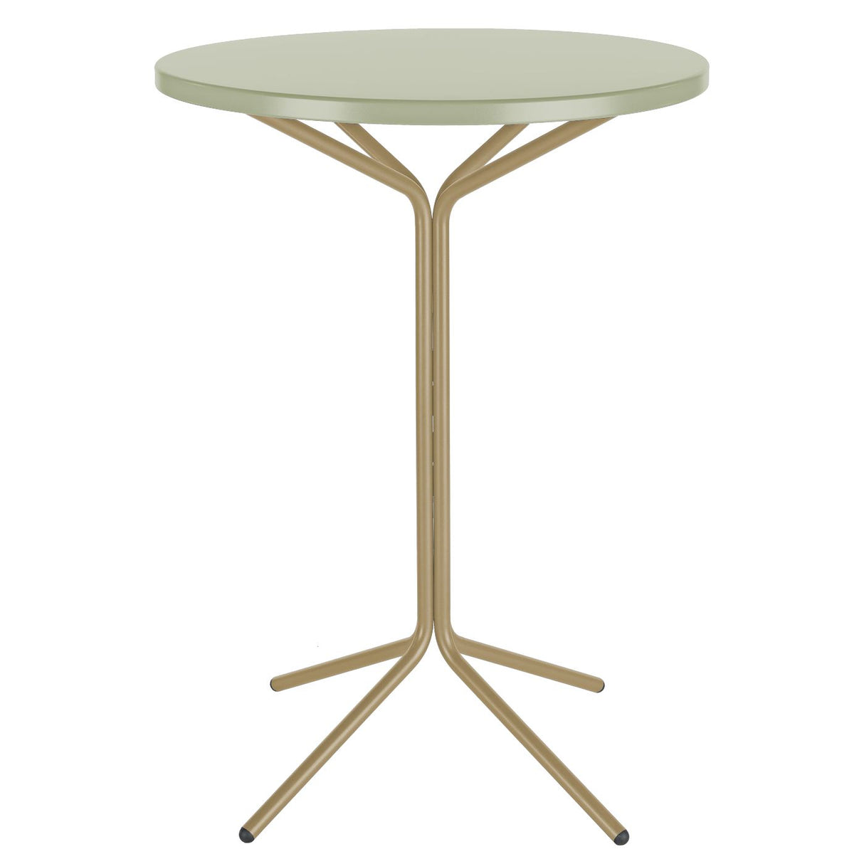 Schaffner PIX Table haute bistrot rabattable Ø80cm Marron Pastel 83 Vert Pastel 64
