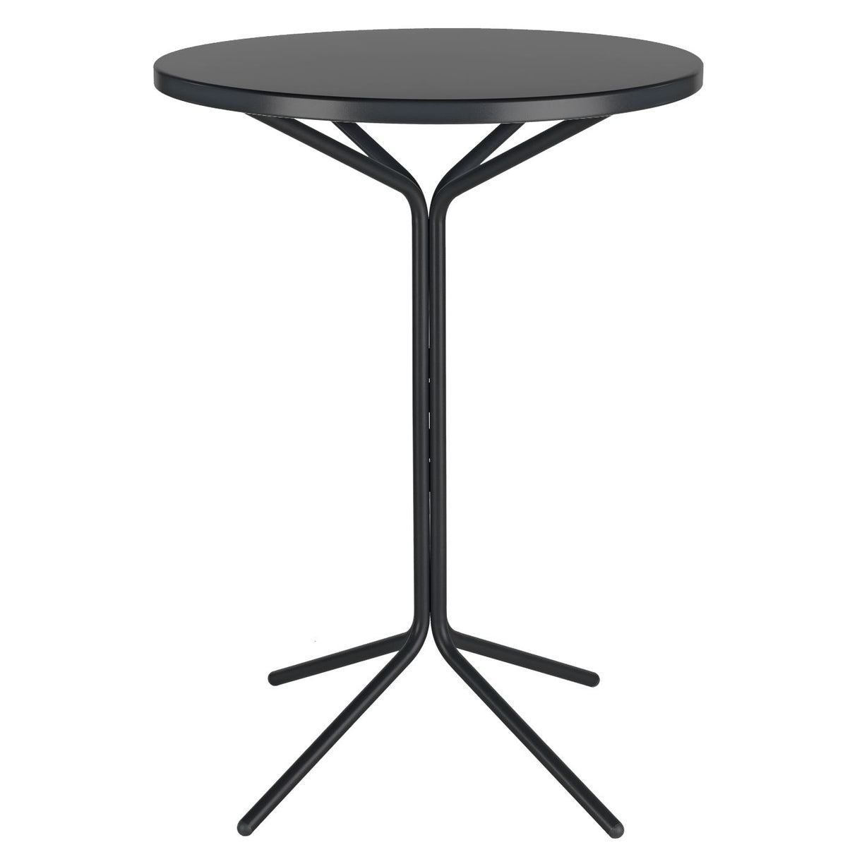 Schaffner PIX Table haute bistrot rabattable Ø80cm Noir 91 Anthracite 77