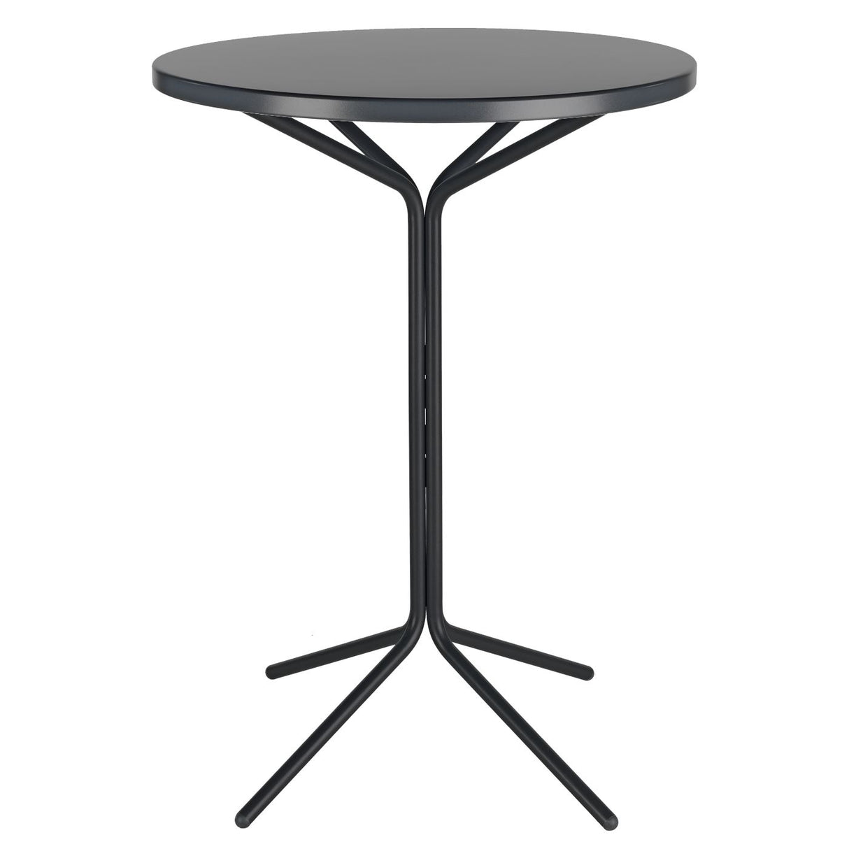 Schaffner PIX Table haute bistrot rabattable Ø80cm Noir 91 Graphite 73