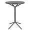 Schaffner PIX Table haute bistrot rabattable Ø80cm Noir 91 Graphite 73 