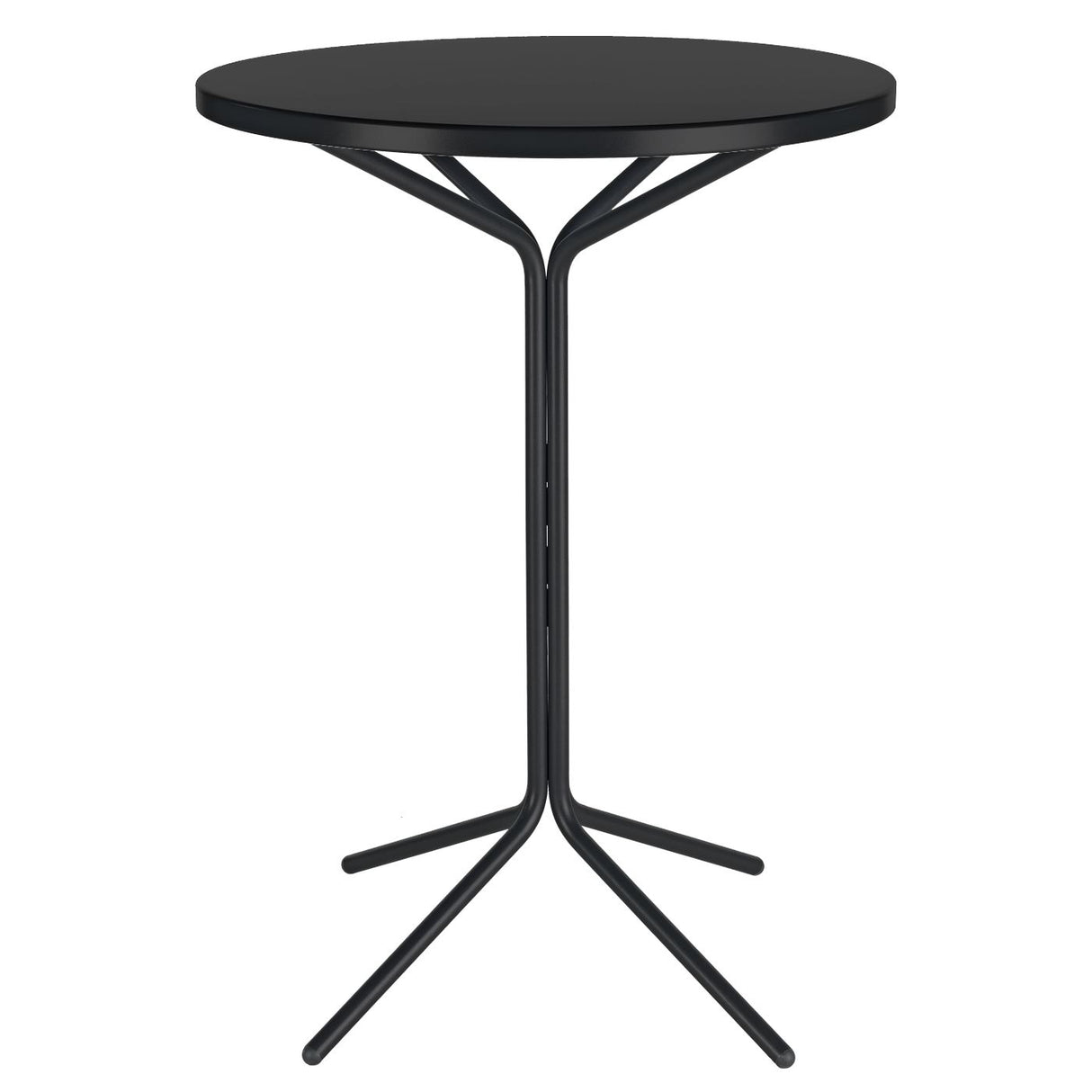 Schaffner PIX Table haute bistrot rabattable Ø80cm Noir 91 Noir 91