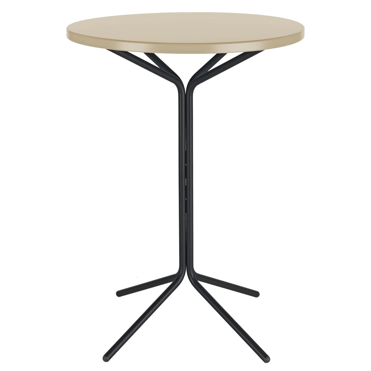 Schaffner PIX Table haute bistrot rabattable Ø80cm Noir 91 Sable Pastel 15