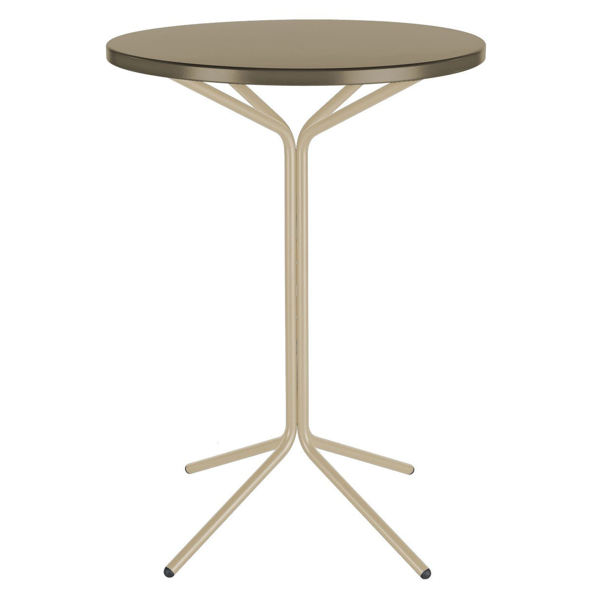 Schaffner PIX Table haute bistrot rabattable Ø80cm Sable Pastel 15 Champagne 85