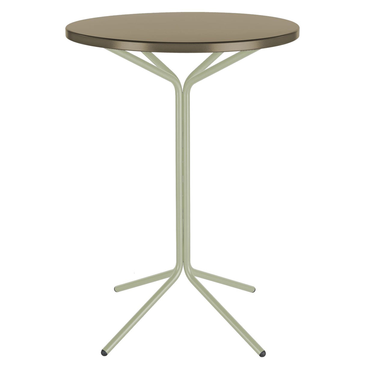 Schaffner PIX Table haute bistrot rabattable Ø80cm Vert Pastel 64 Champagne 85