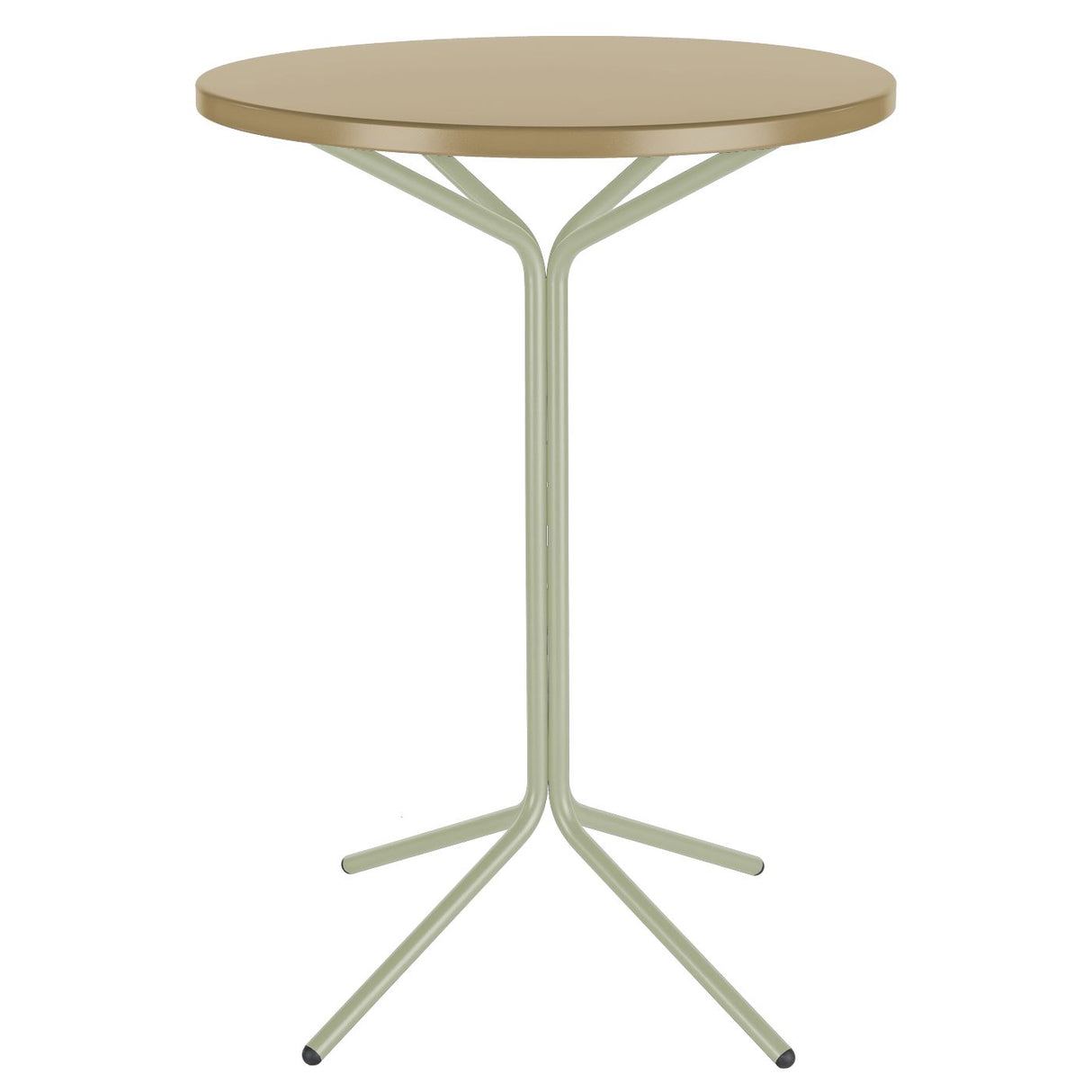 Schaffner PIX Table haute bistrot rabattable Ø80cm Vert Pastel 64 Marron Pastel 83