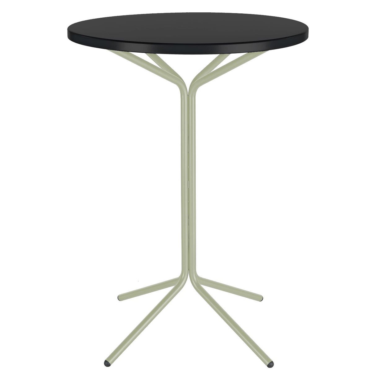 Schaffner PIX Table haute bistrot rabattable Ø80cm Vert Pastel 64 Noir 91