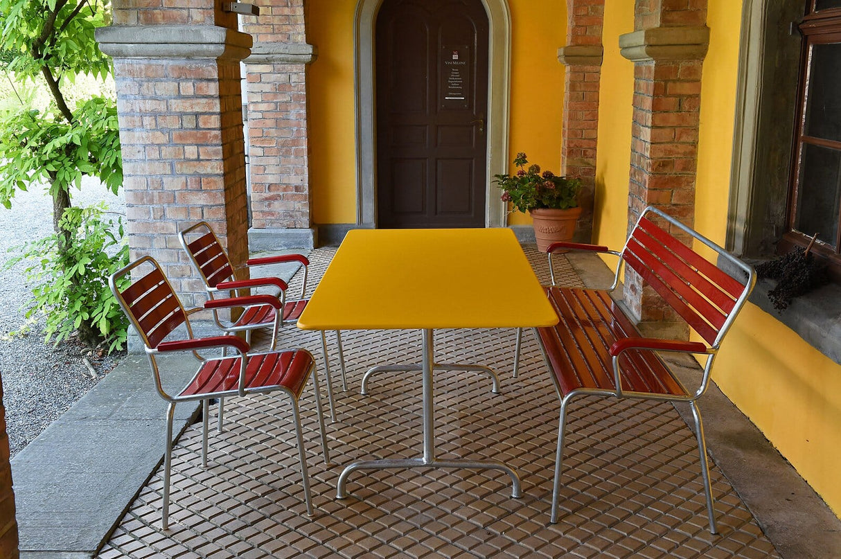 Schaffner Rigi Banc à lattes 3 places avec accoudoirs