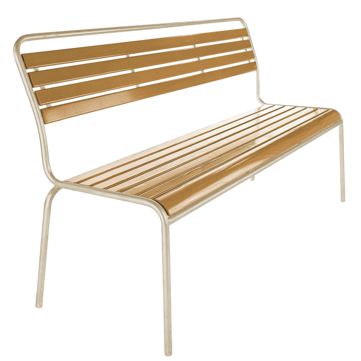 Schaffner Rigi Banc à lattes 3 places sans accoudoirs Marron Pastel 83 Laqué 92