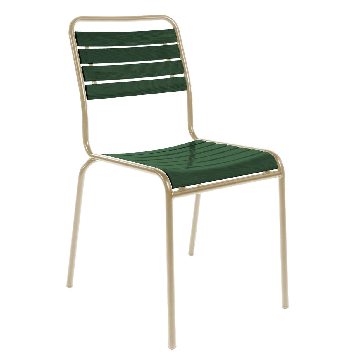 Schaffner Rigi chaise à lattes Marron Pastel 83 Vert Sapin 66