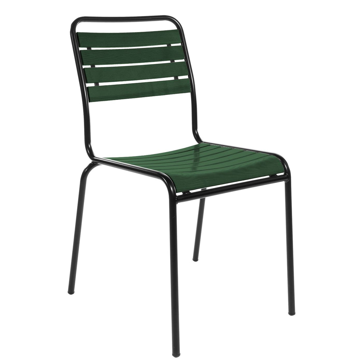 Schaffner Rigi chaise à lattes Noir 91 Vert Sapin 66
