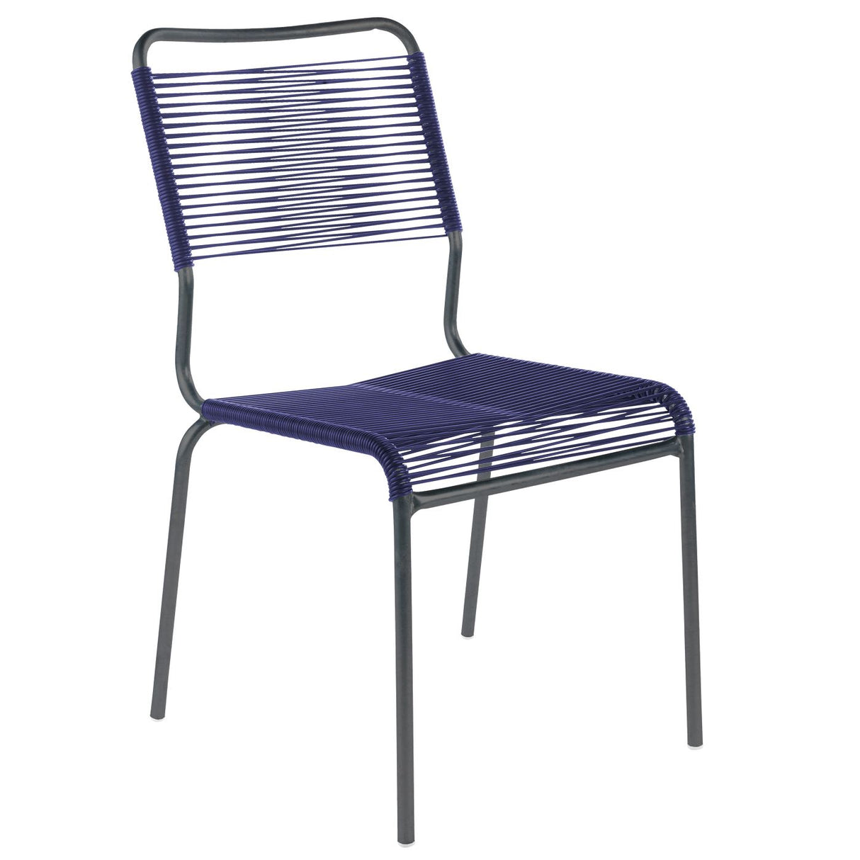 Schaffner Rigi chaise Spaghetti Antracite 77 Bleu 53
