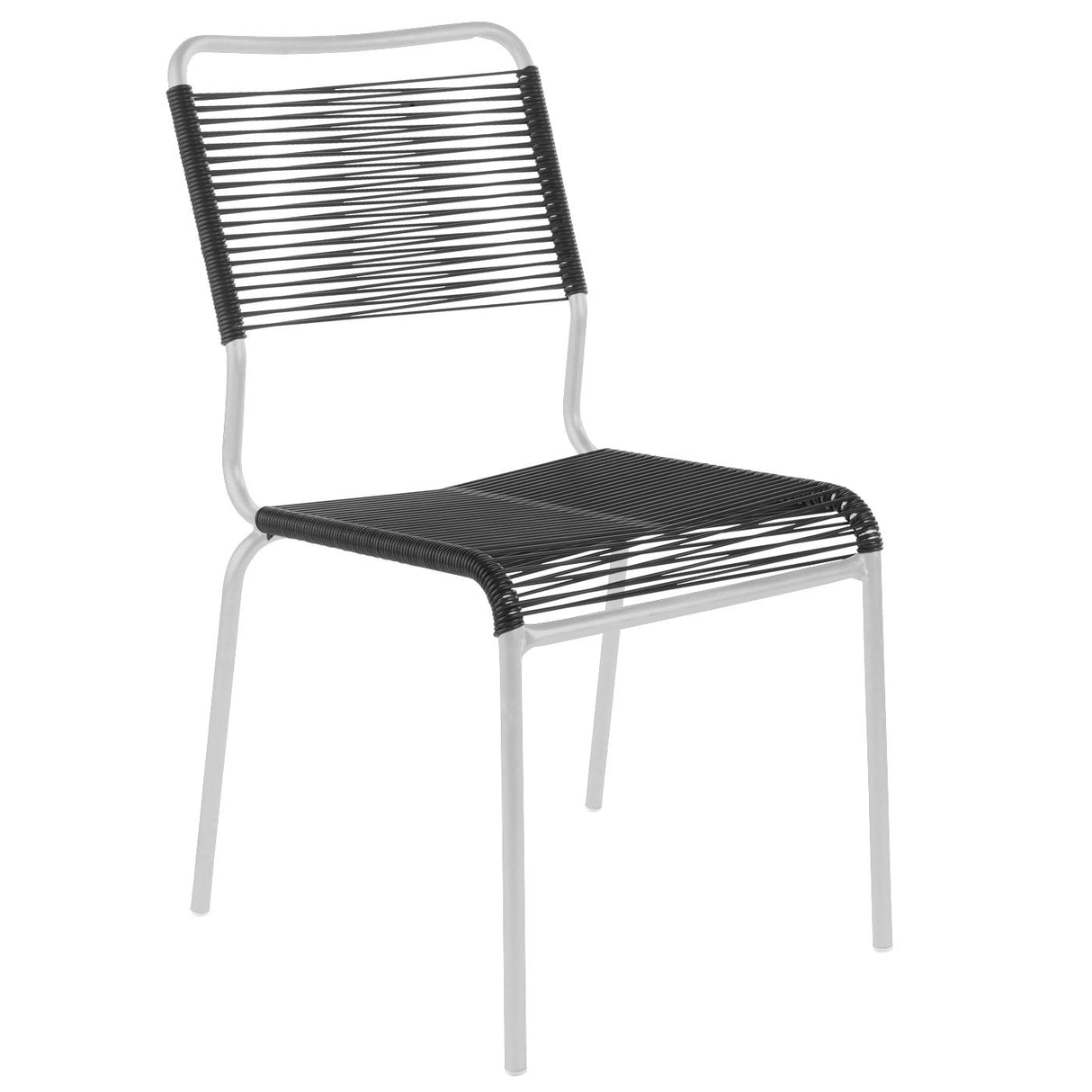 Schaffner Rigi chaise Spaghetti Blanc 90 Anthracite 77