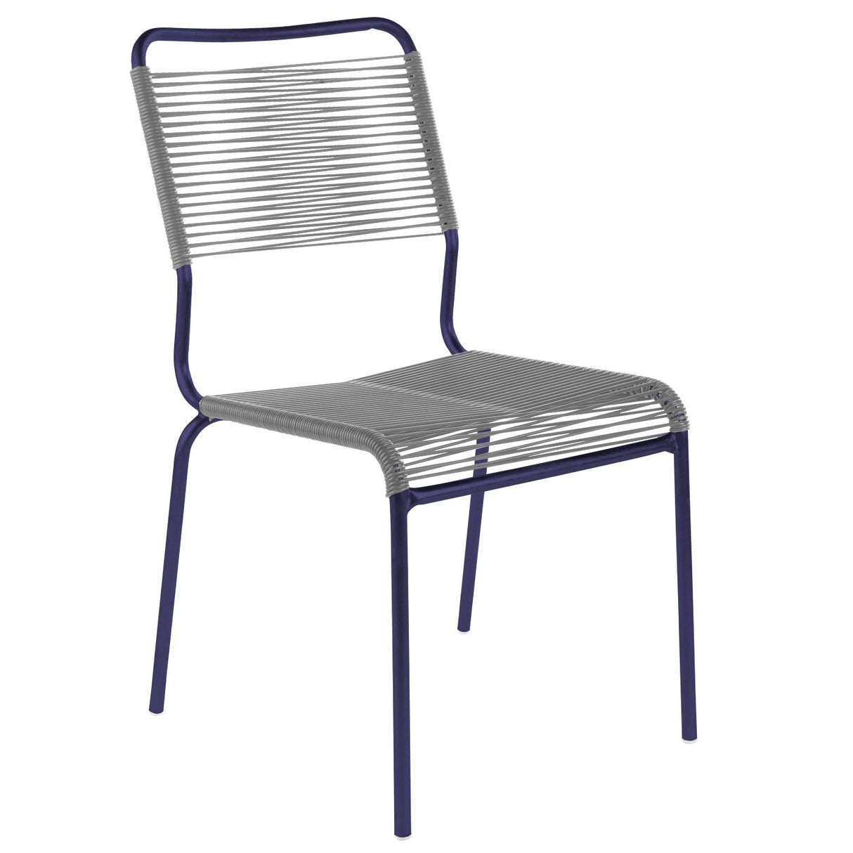 Schaffner Rigi chaise Spaghetti Bleu 53 Gris Argent 78