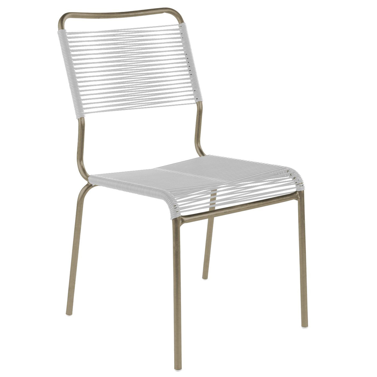 Schaffner Rigi chaise Spaghetti Champagne 85 Blanc 90