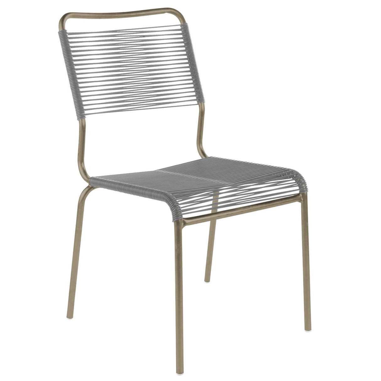 Schaffner Rigi chaise Spaghetti Champagne 85 Gris Argent 78