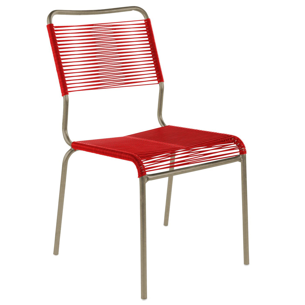 Schaffner Rigi chaise Spaghetti Champagne 85 Rouge 30