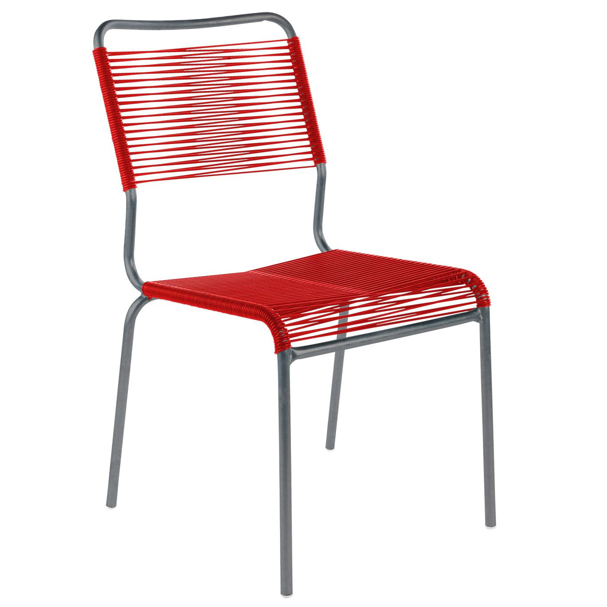Schaffner Rigi chaise Spaghetti Graphite 73 Rouge 30