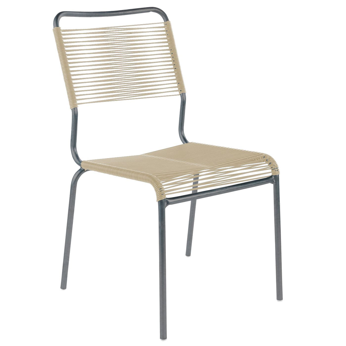Schaffner Rigi chaise Spaghetti Graphite 73 Sable pastel 15