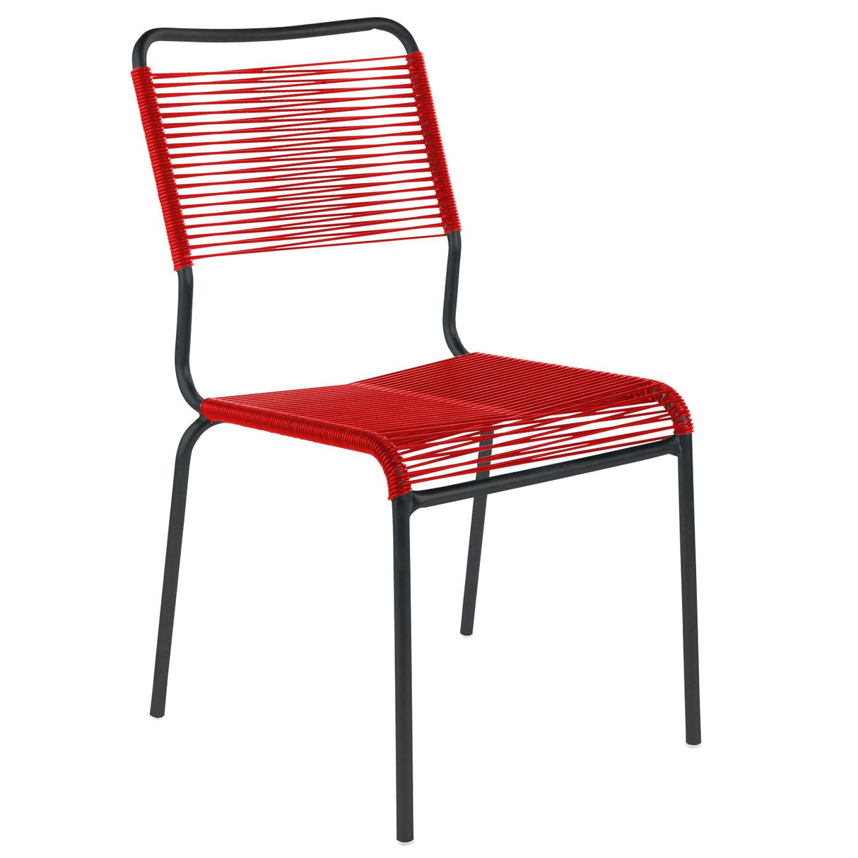 Schaffner Rigi chaise Spaghetti Noir 91 Rouge 30