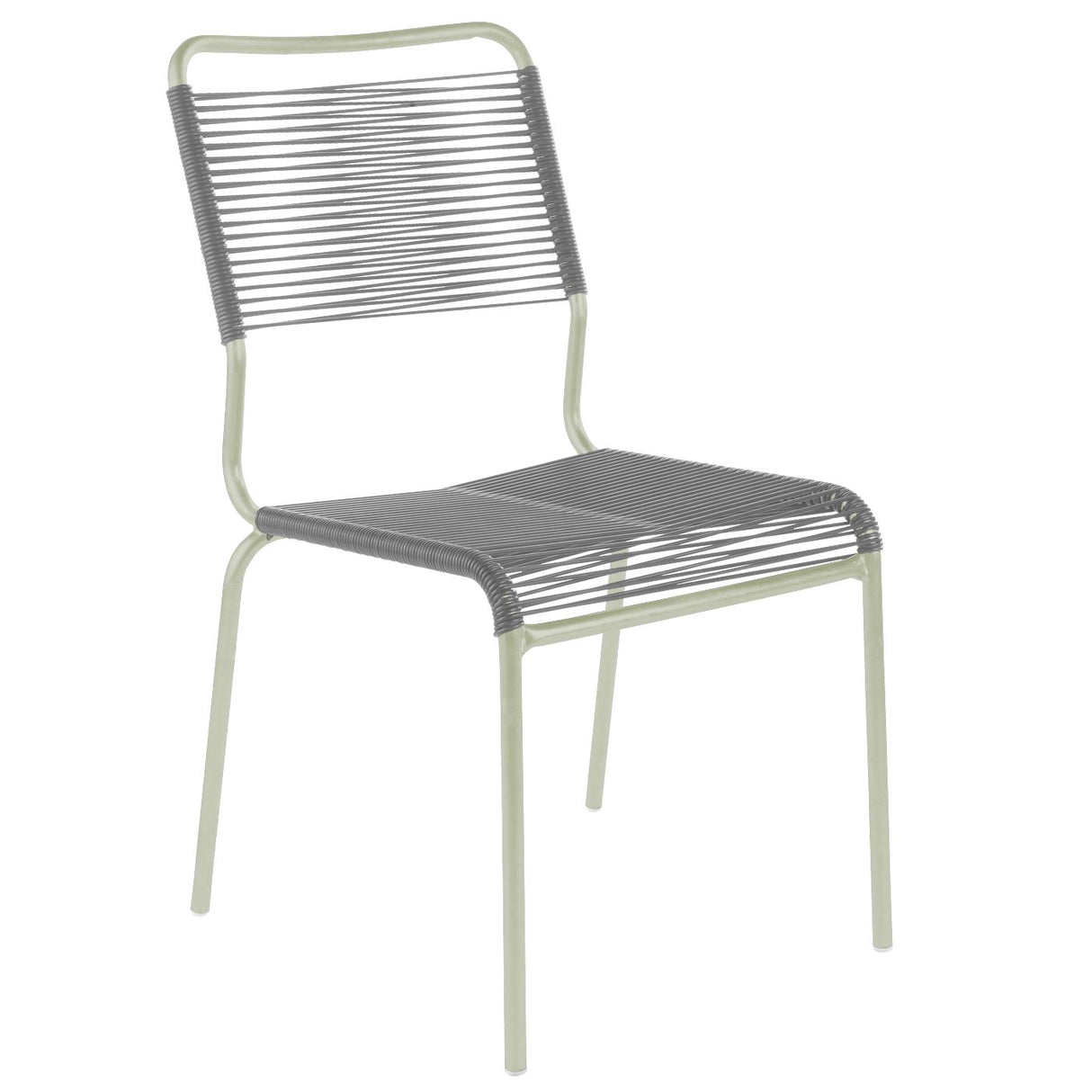Schaffner Rigi chaise Spaghetti Vert Pastel 64 Gris Argent 78