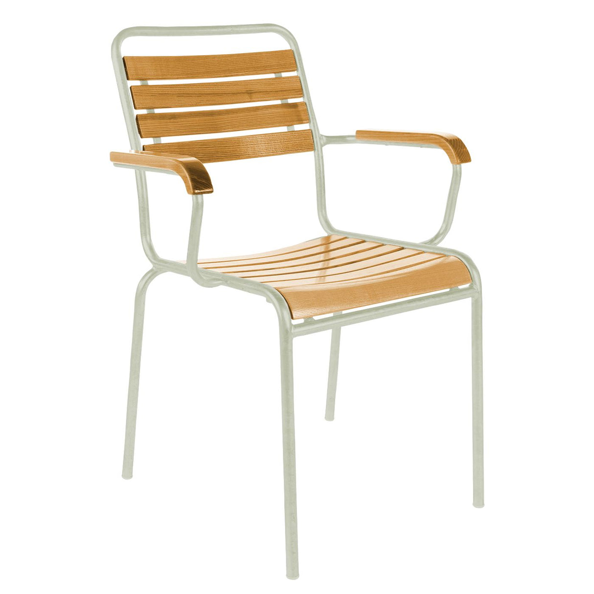 Schaffner Rigi Fauteuil repas à lattes Vert Pastel 64 Laqué 92